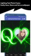 Lighting Text Photo Frame screenshot 0