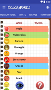 Color Words: Vocabulary Notebook screenshot 2