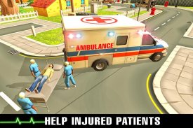 911 Rescate de la ambulancia de emergencia: Ciudad screenshot 2