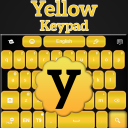 لوحة المفاتيح الصفراء للجوال