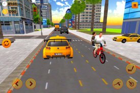 BMX Bicycle Taxi Driving: City Transport screenshot 2
