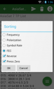 AsiaSat Frequency List screenshot 7