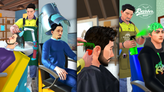 Barbearia cabeleireiro cabelo louco cortar jogo 3D - Baixar APK