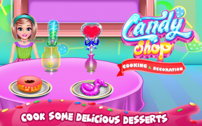 Candy Shop Cooking and Cleaning screenshot 0