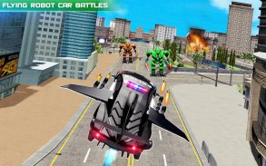 Flying Police Car Robot Hero: Robot Games screenshot 5