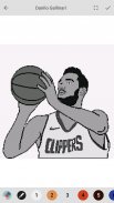 Pixel art basketball logo : Color by Number screenshot 4