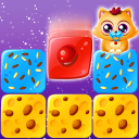 Feed Fat Cat: slide Block puzzle Icon