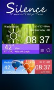 SILENCE THEME GO WEATHER EX screenshot 1