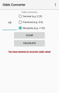 Odds Converter screenshot 1