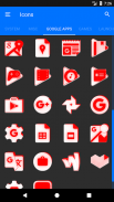 Inverted White and Red Icon Pack Free screenshot 20