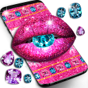 Glitter lips live wallpaper Icon