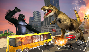 Monster Dino Vs King Kong-City Rampage Simulator screenshot 15