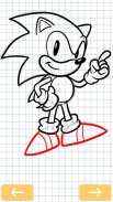 How to draw Sonic the hedgehog screenshot 3