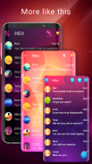 Tema SMS colorido para personalizar o bate-papo screenshot 2