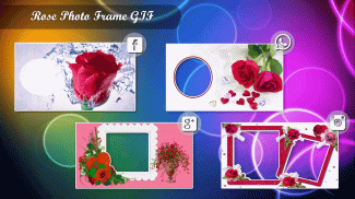 Rose GIF Photo Frame Editor screenshot 1