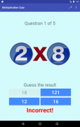 Multiplication tables Quiz screenshot 15