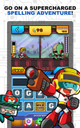 Mighty Alpha Droid - Action Word Game screenshot 1