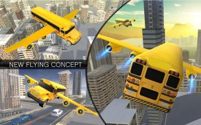 Flying School Bus Simulator 3D: Extreme Tracks screenshot 10