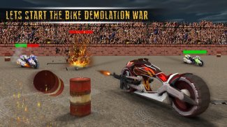 Demolition Derby Bike Racing & Crash Stunts War screenshot 0