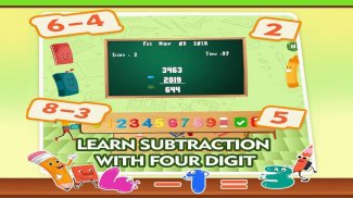 Subtraktion Mathe Lernen - Subtraction Lernspiele screenshot 1