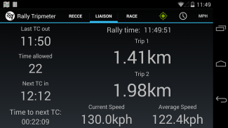 Rally Tripmeter screenshot 1