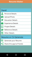 Instant Resume / CV Maker Free for Job Seekers screenshot 4