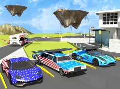 Flying Car Gas Station Parking screenshot 2