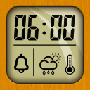 Jam alarm dan ramalan cuaca, stopwatch Icon