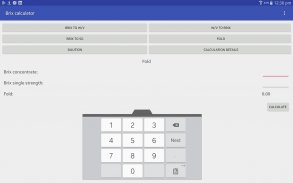 Brix calculator screenshot 5