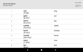 के साथ पुर्तगाली शब्द सीखें Smart-Teacher screenshot 14
