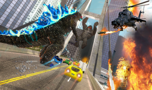 Monster Kaiju Godzilla vs Kong City Destruction 3D screenshot 1