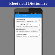 Electrical Dictionary screenshot 1