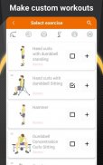 Home workouts with dumbbells screenshot 6