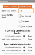 iş Güvenliği ve Saglik Hesap screenshot 2