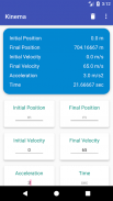 Kinema - Kinematics Calculator screenshot 0