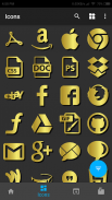 New HD Gold Iconpack theme Pro screenshot 1