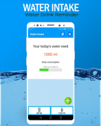 Water Intake Tracker - Drink Water Reminder screenshot 0