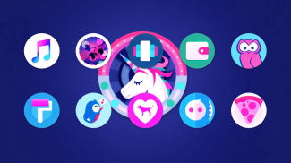 Unicorn Roundies - beautiful circle icons screenshot 3