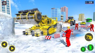 Snow Excavator City Rescue screenshot 0