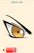 Cómo Dibujar Ojos de Anime screenshot 4