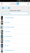 Unlock your ZTE phone screenshot 1