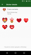 ANIMATED WAstickerApps I love you Stickers screenshot 2