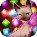 Fancy Treasure Cat: Jewel Gems Icon