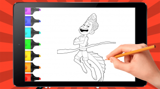 Luca Alberto coloring game screenshot 2