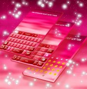 Pink Keyboard Hearts Glow screenshot 3