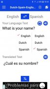 Dutch English Spanish translator screenshot 3