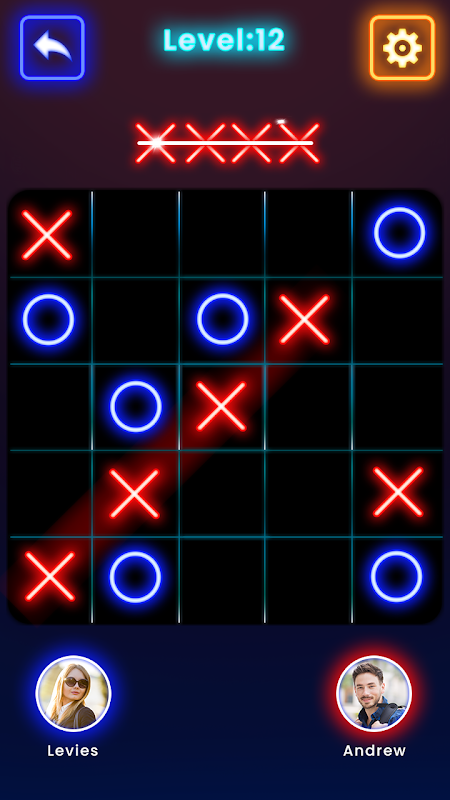 Tic Tac Toe Glow Game for Android - Download