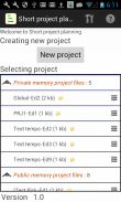 Short project planning screenshot 0