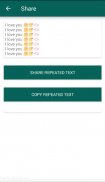 Repeater text and Emoji Emoticons for whatsapp screenshot 2