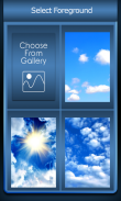 Zipper Lock Screen Blue Sky screenshot 2